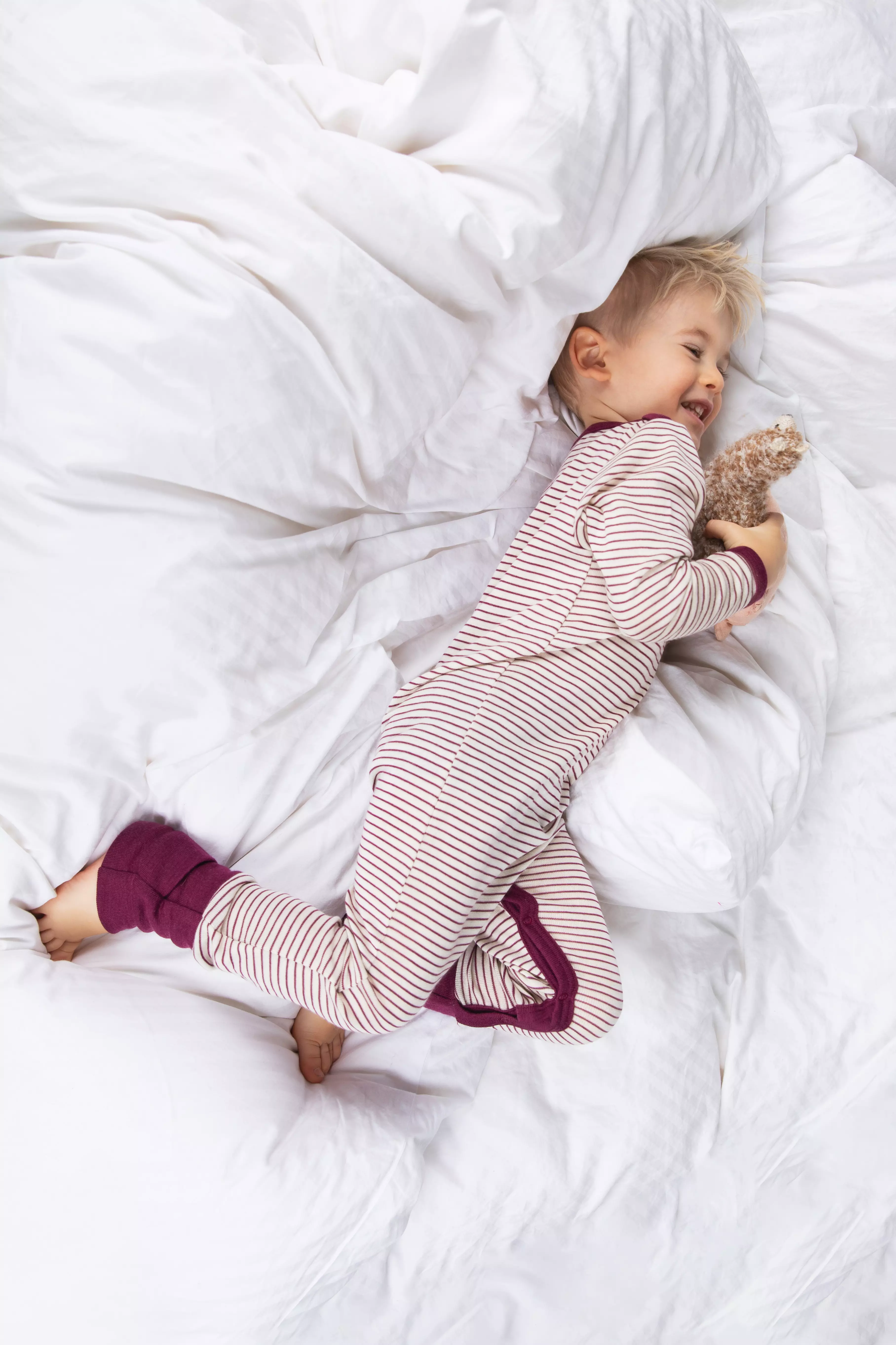 Baby-Schlafoverall mit Umschlägen an den Füßen, GOTS