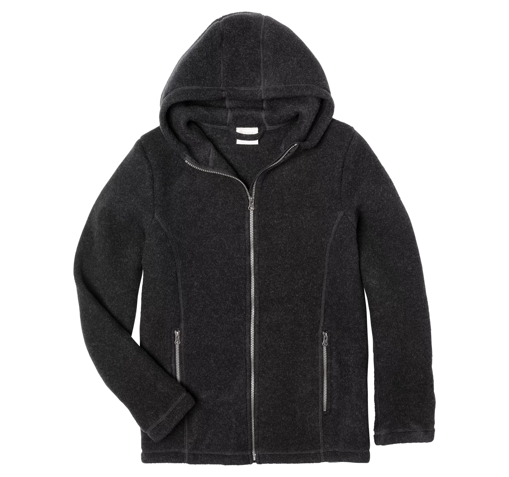 Men's fitted merino wool hooded jacket, IVN BEST