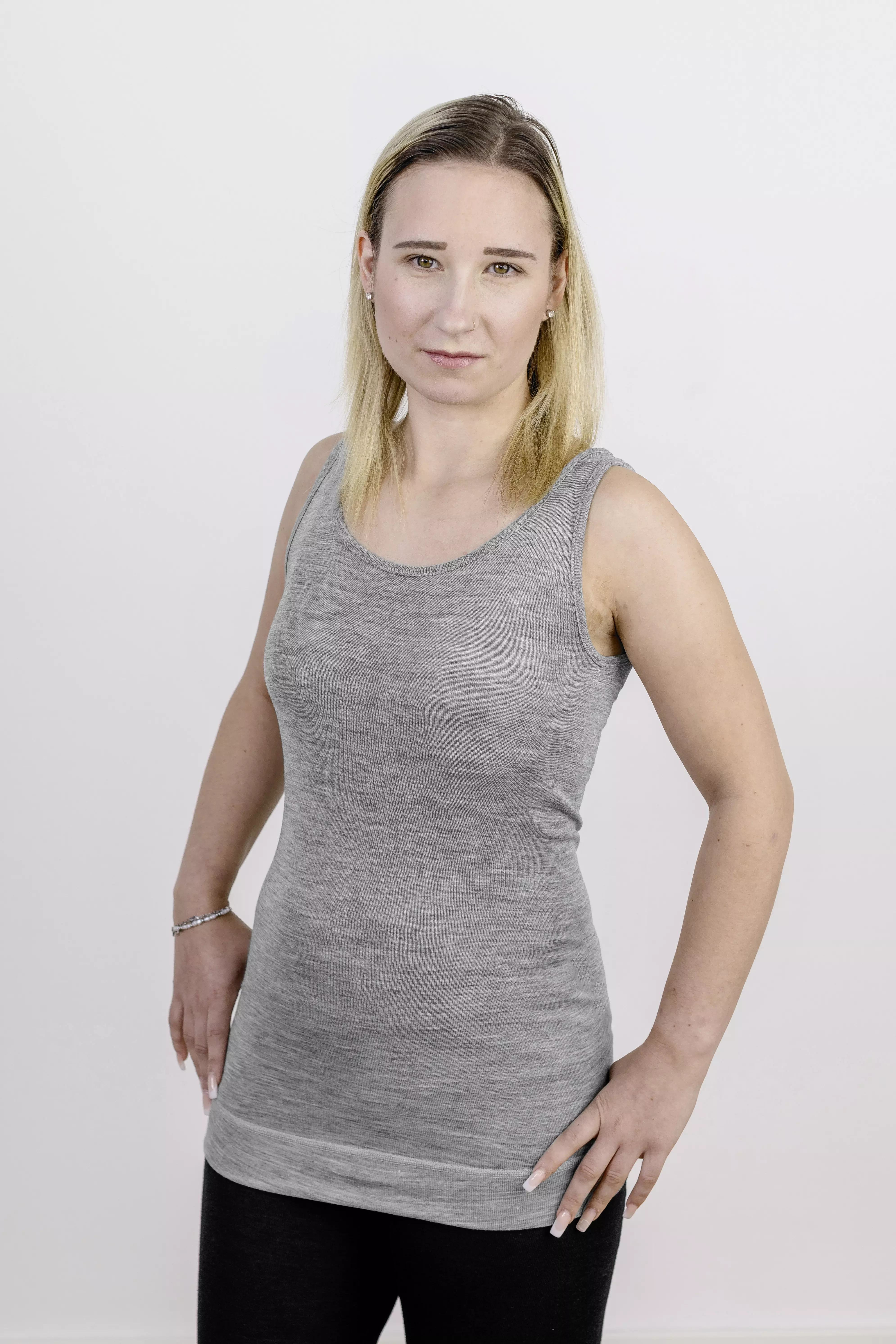 Sleeveless Longschirt women, GOTS