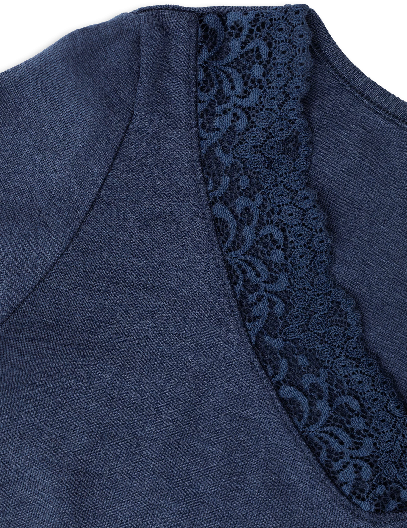Shirt Damen, mit Spitze