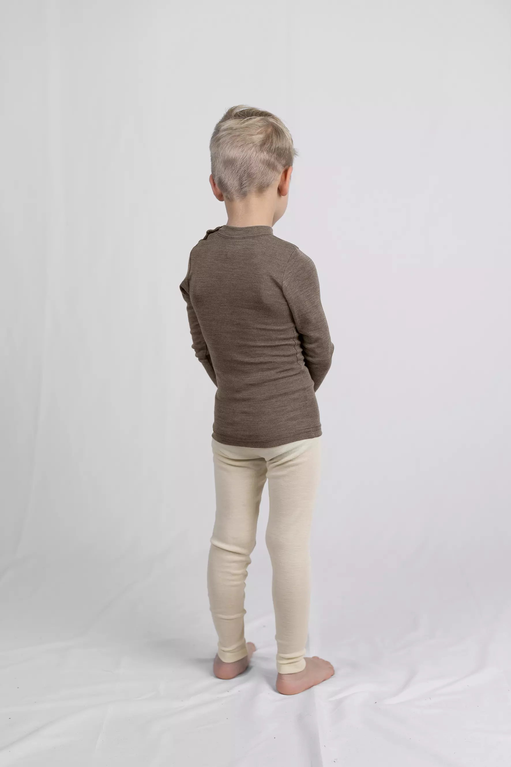 Kinder Leggings aus Merinowolle & Seide, GOTS