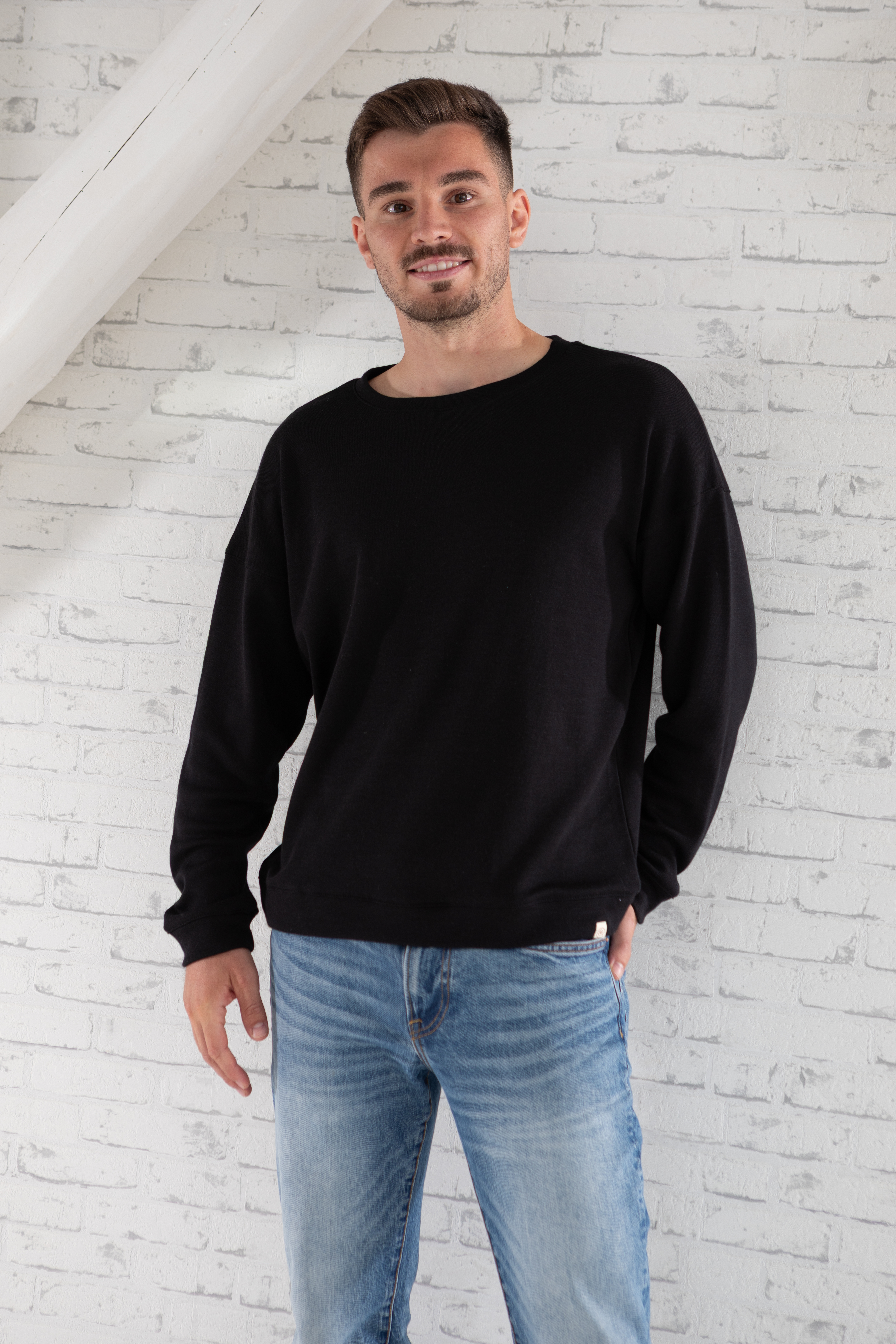 Sweatshirt Unisex aus Merinowolle & Seide, GOTS