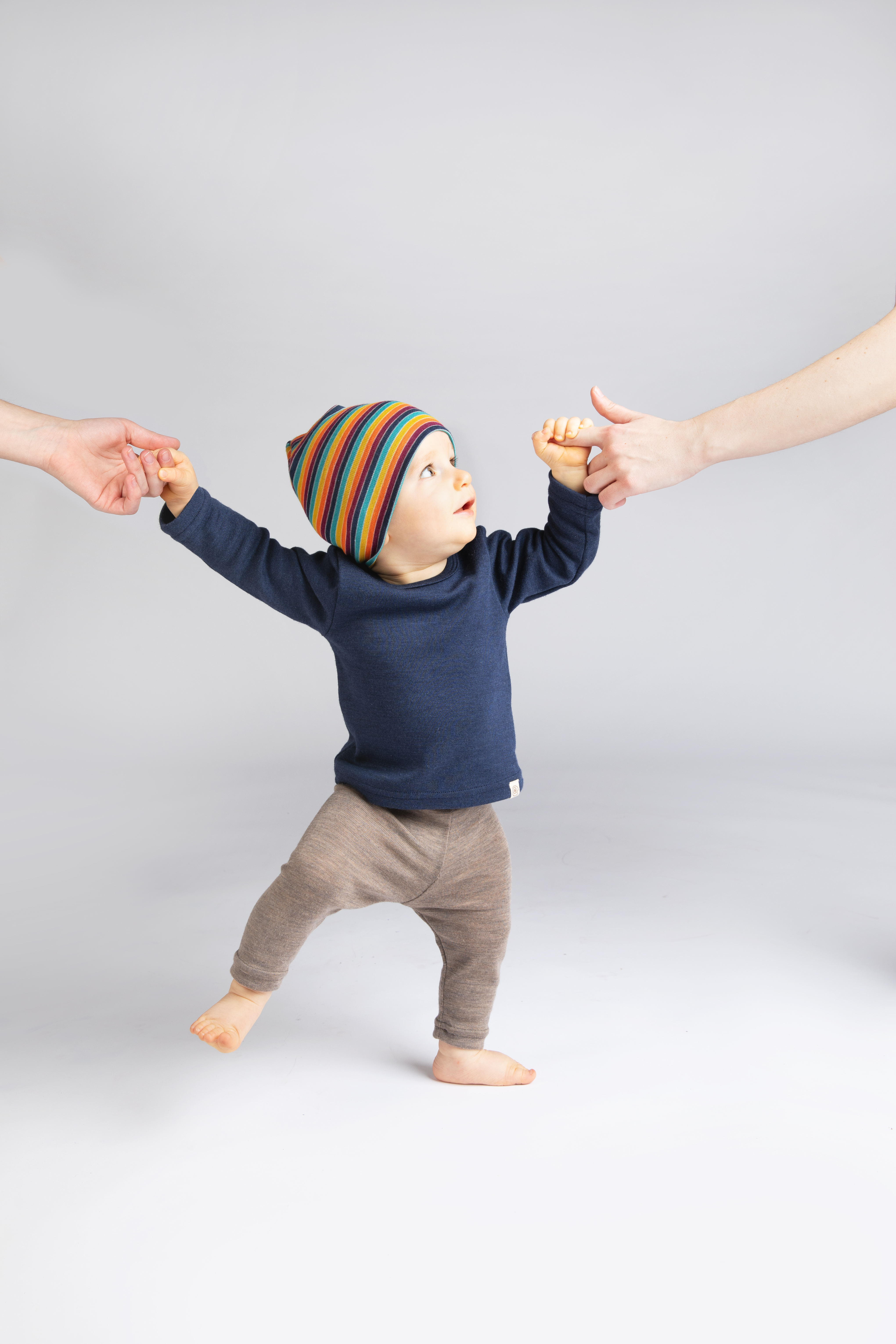 Baby Mütze aus Merinowolle & Seide, GOTS