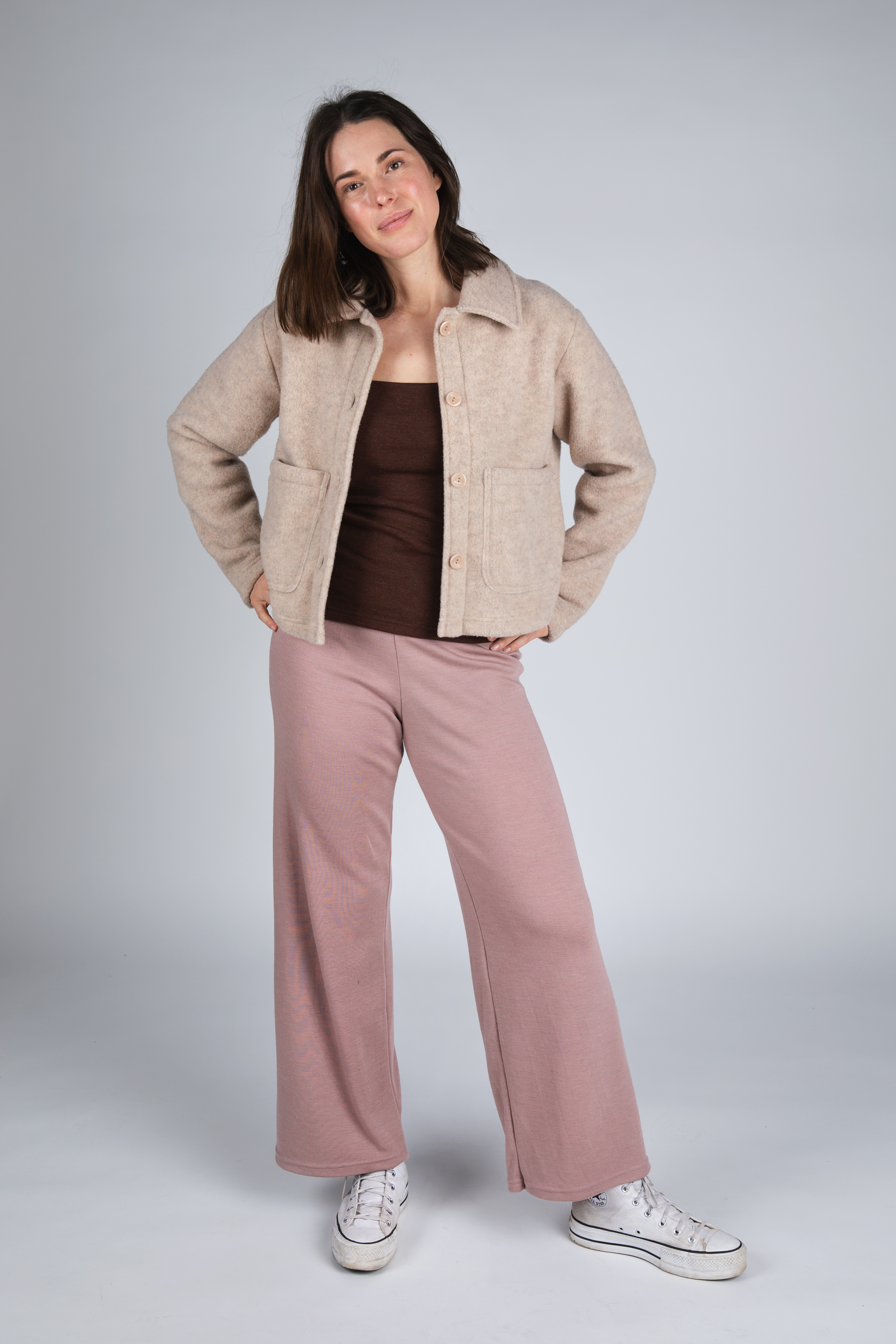 Loungehose Damen aus Merinowolle & Seide, GOTS