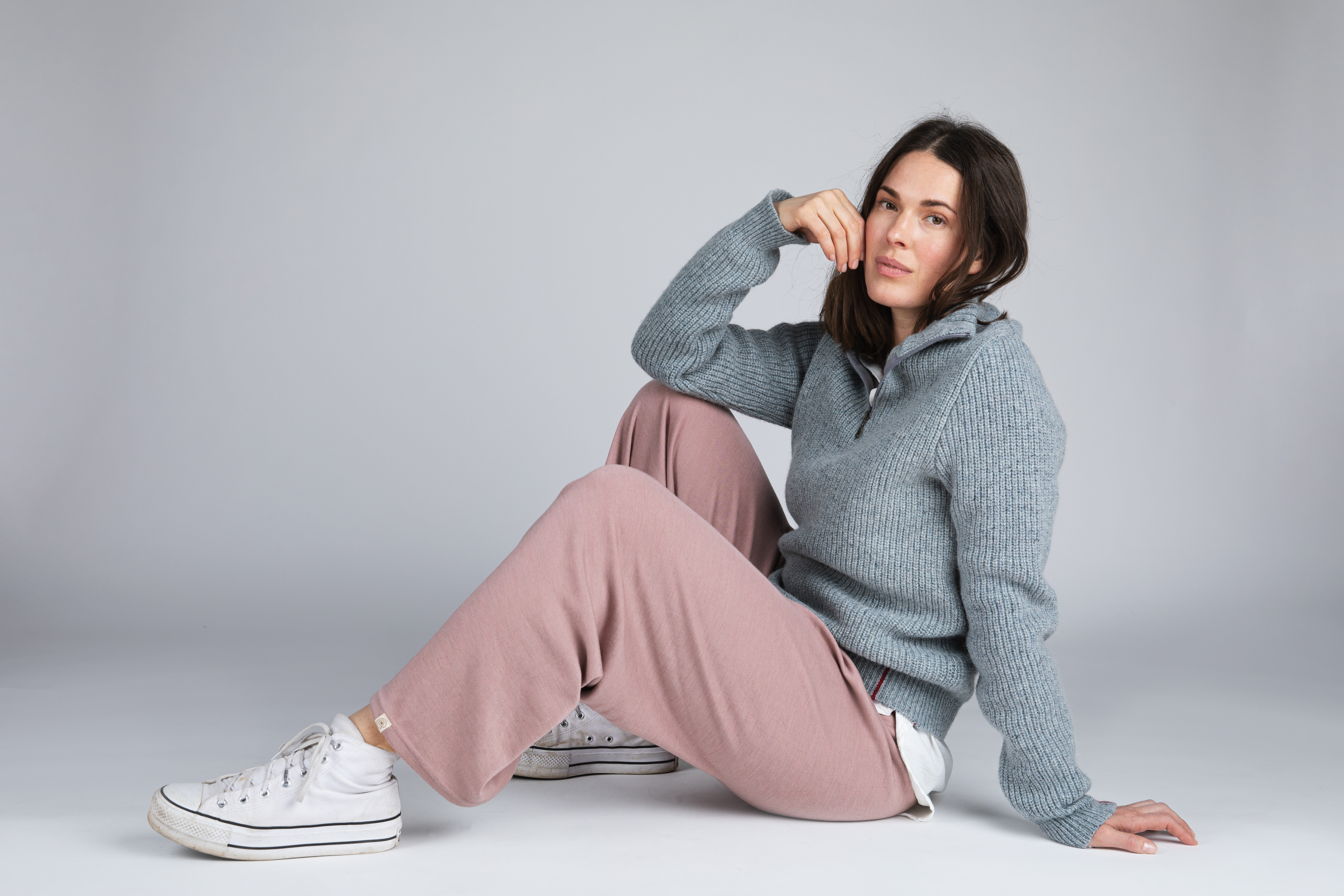 Loungehose Damen aus Merinowolle & Seide, GOTS