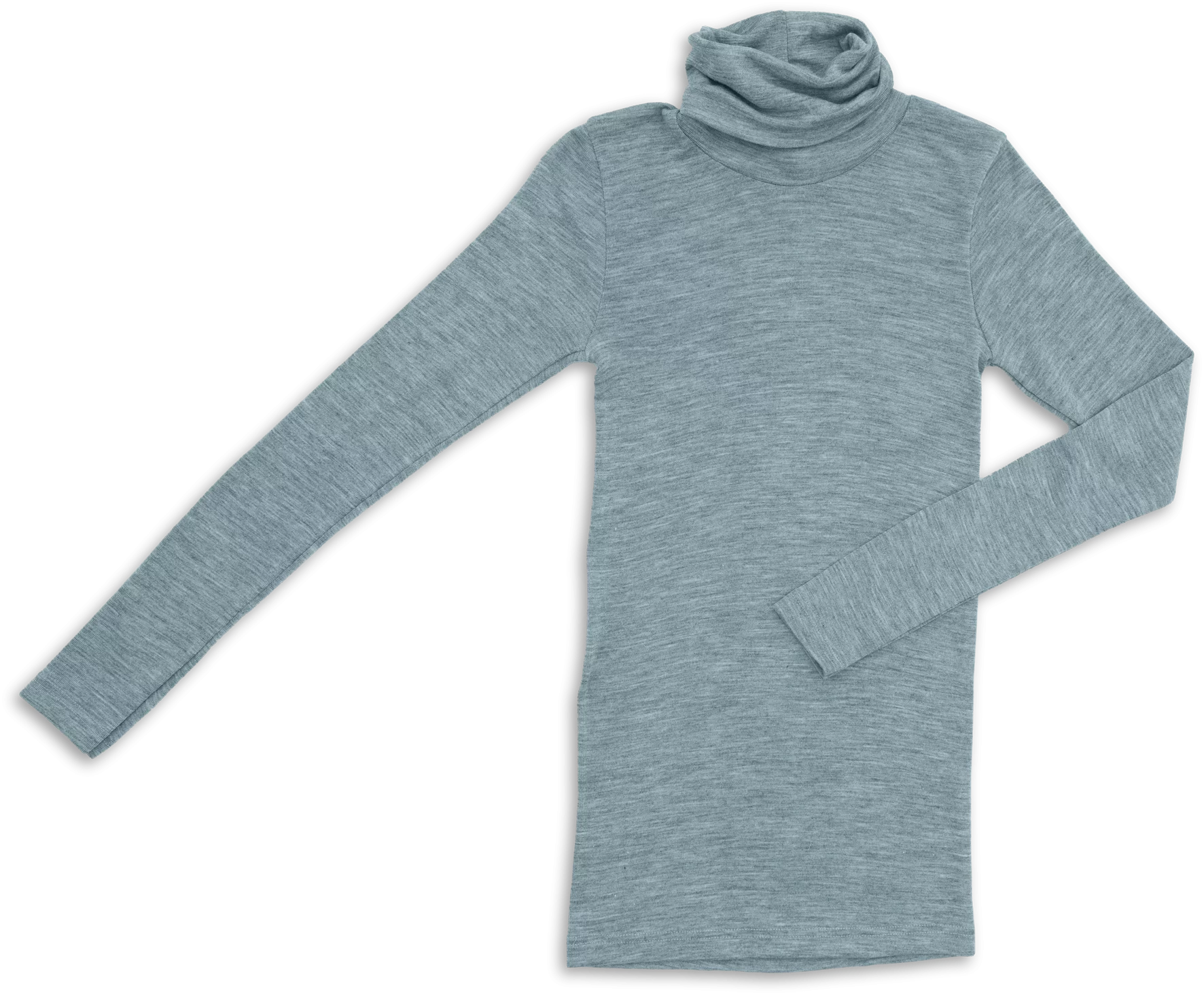 Rollkragenshirt Damen aus Merinowolle & Seide, GOTS