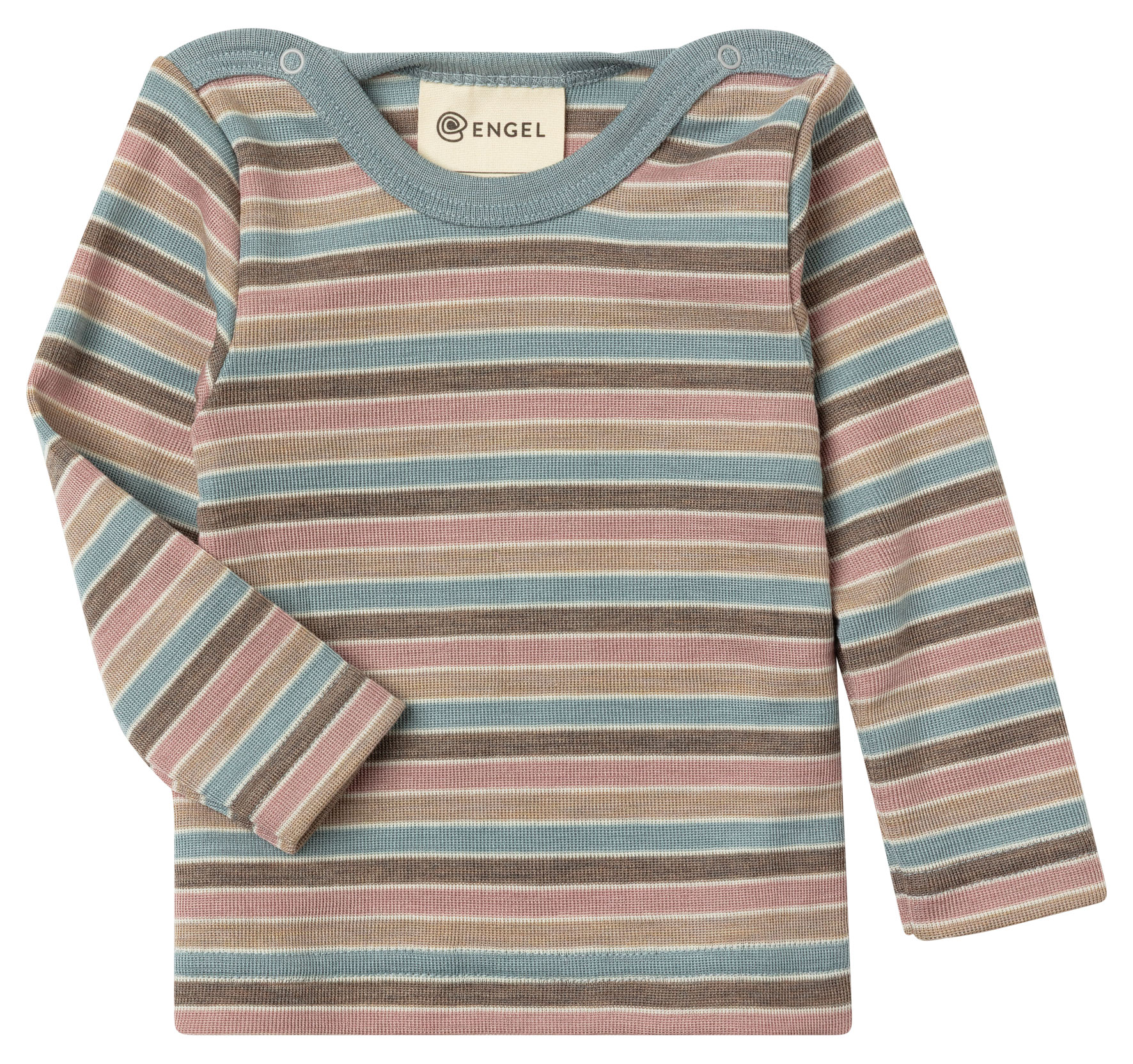 Baby Langarmshirt aus Merinowolle & Seide, GOTS