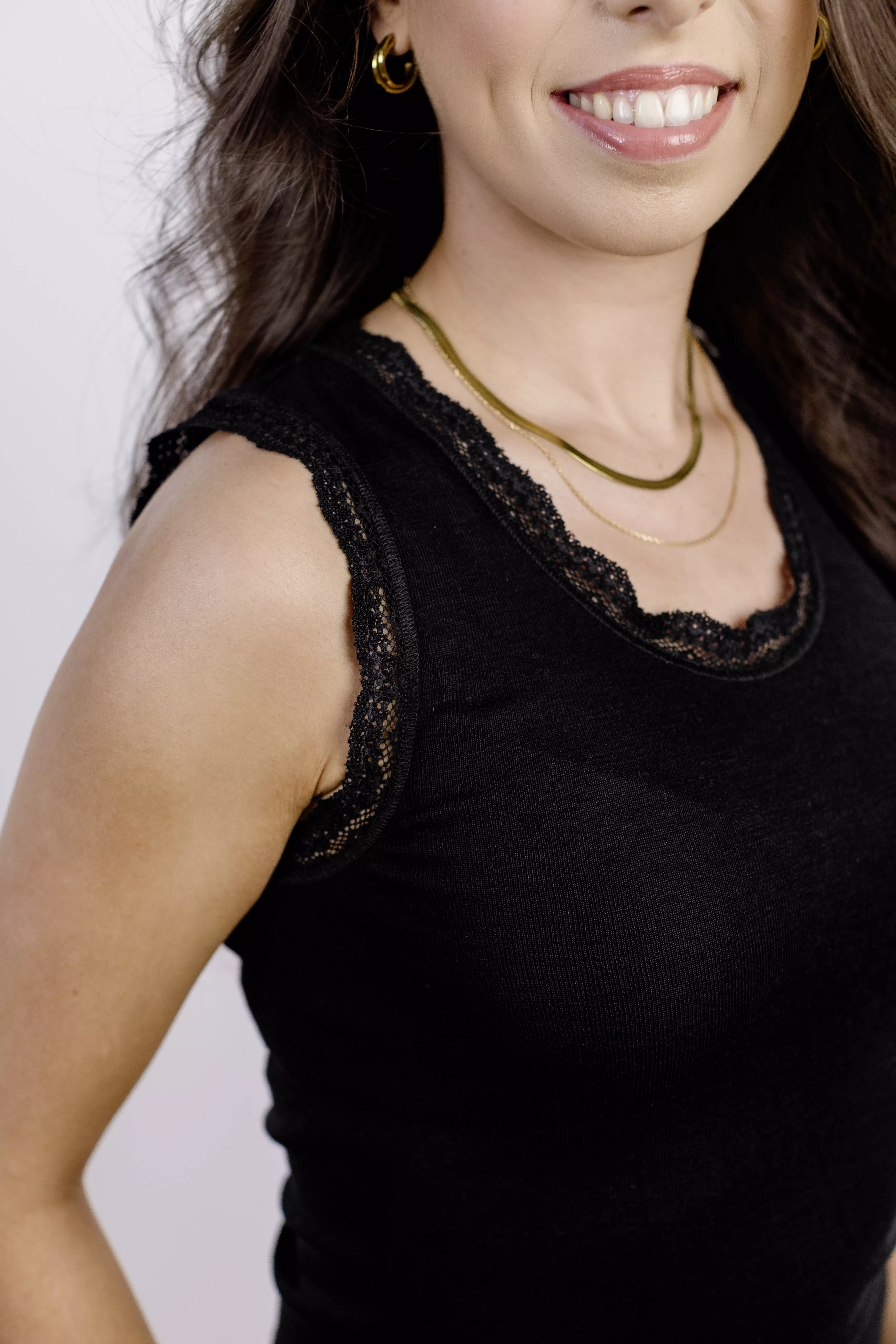 Tanktop mit Spitze Damen