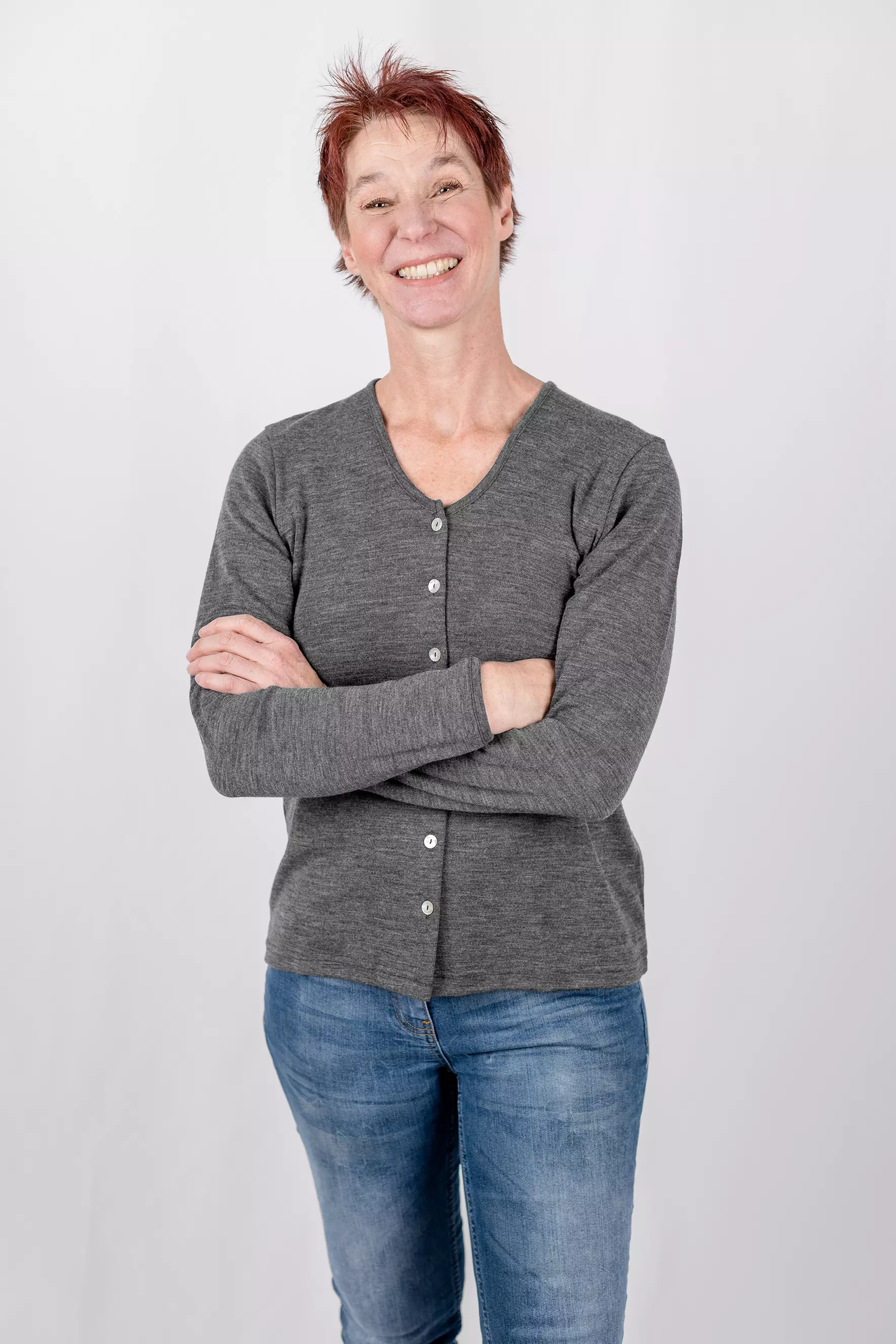 Cardigan Damen aus Merinowolle, IVN BEST