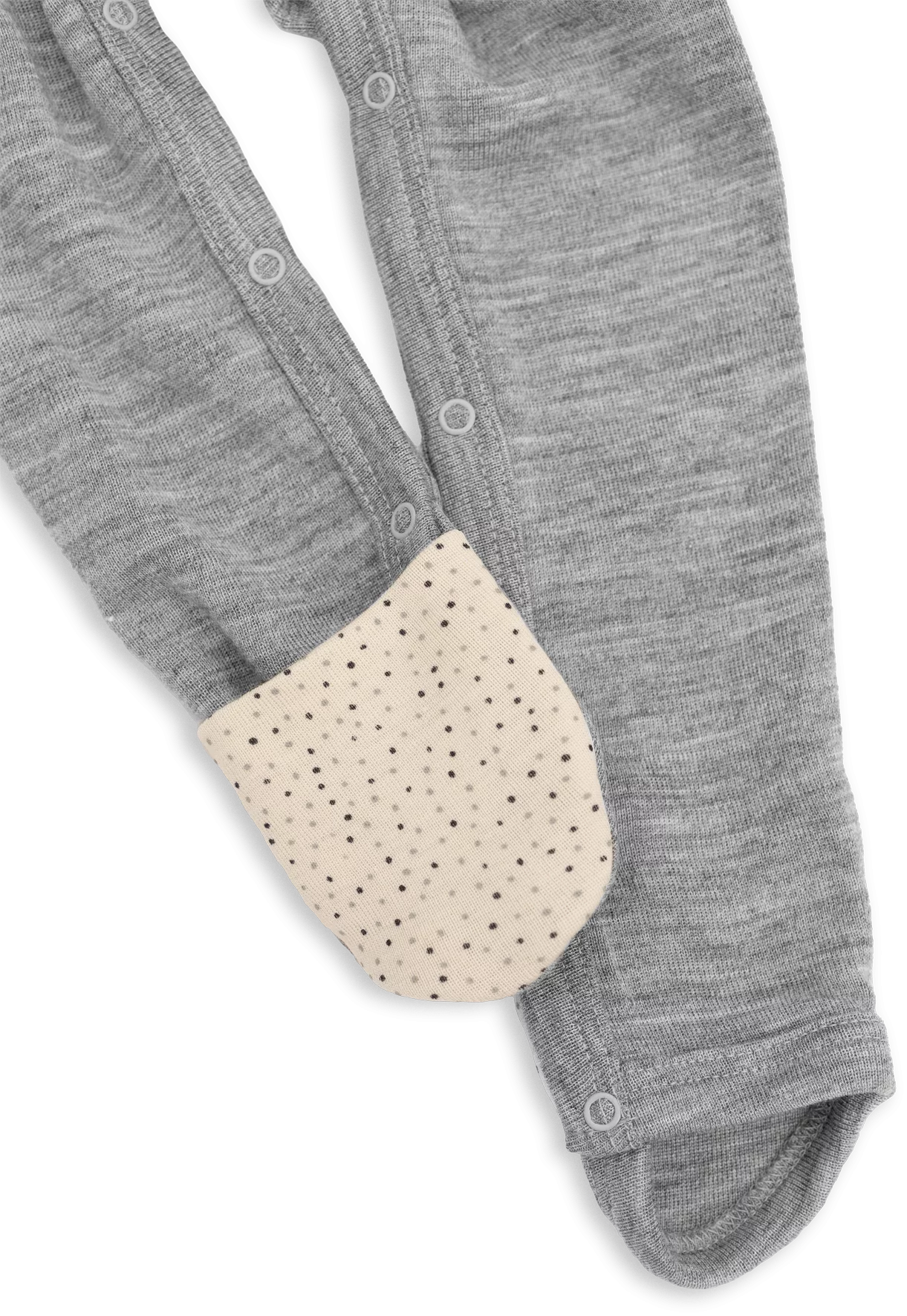Baby-Overall mit Umschlägen an den Füßen, GOTS