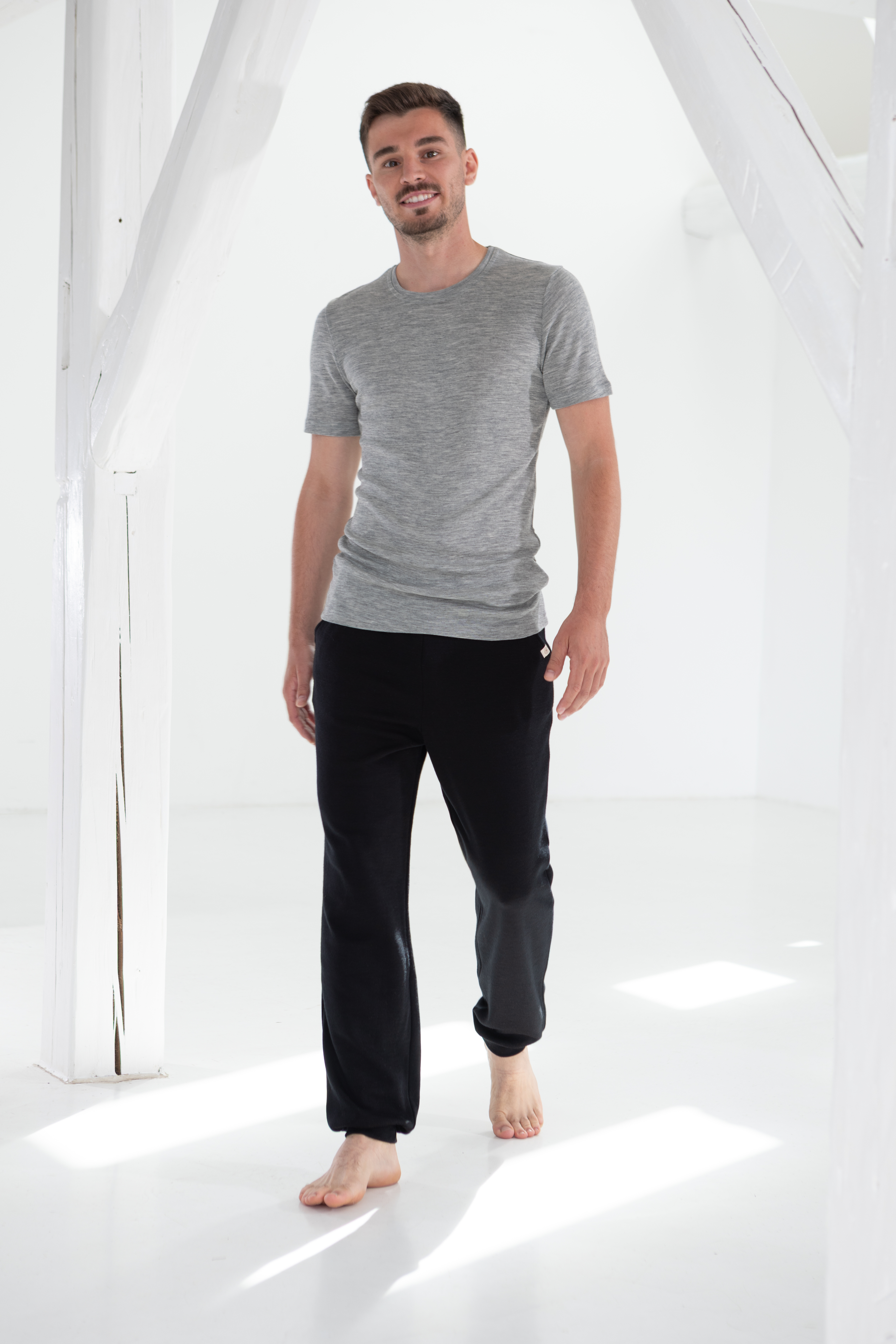 Jogginghose Unisex aus Merinowolle & Seide, GOTS