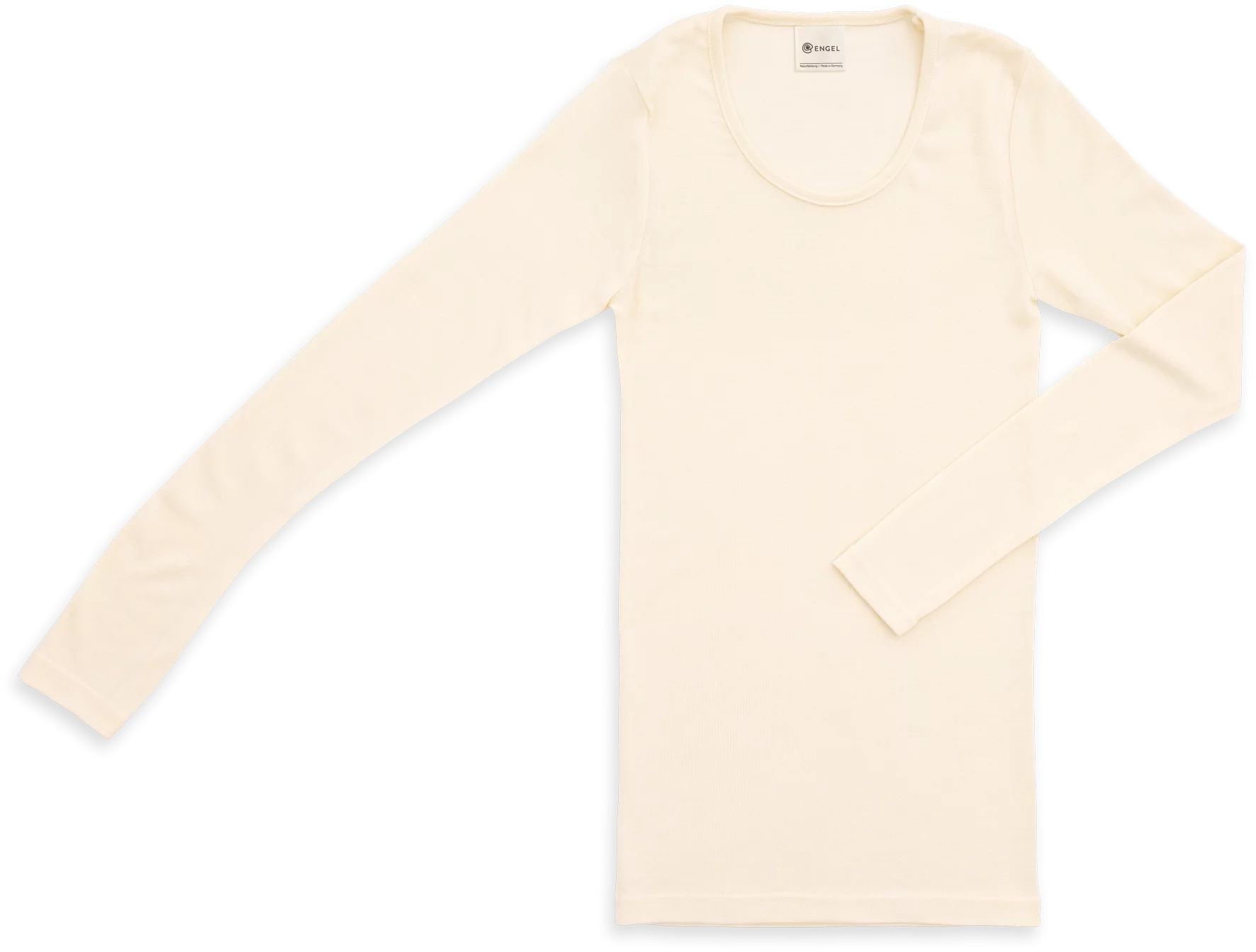 Langarmshirt Damen aus Merinowolle & Seide, GOTS