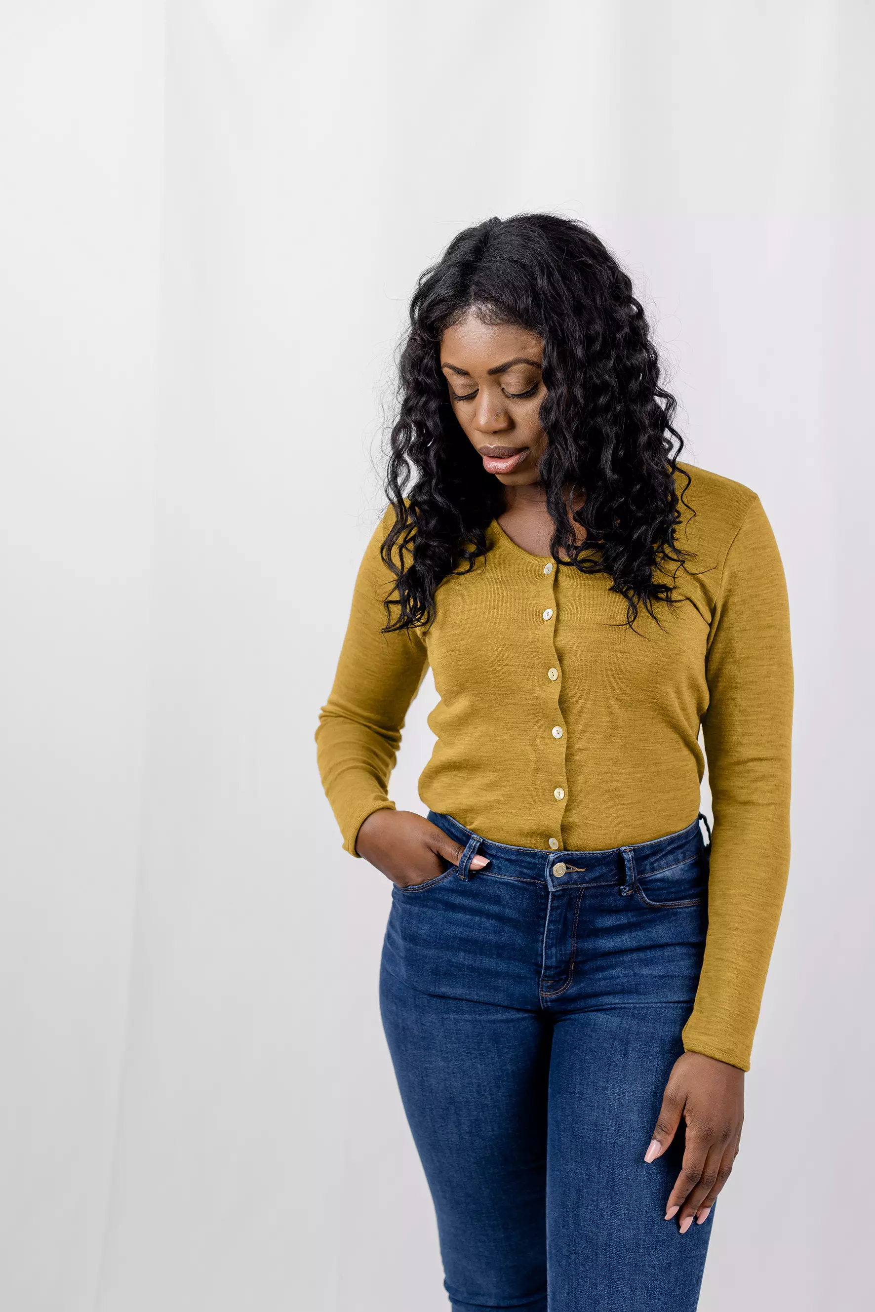 Women's merino wool cardigan, IVN BEST