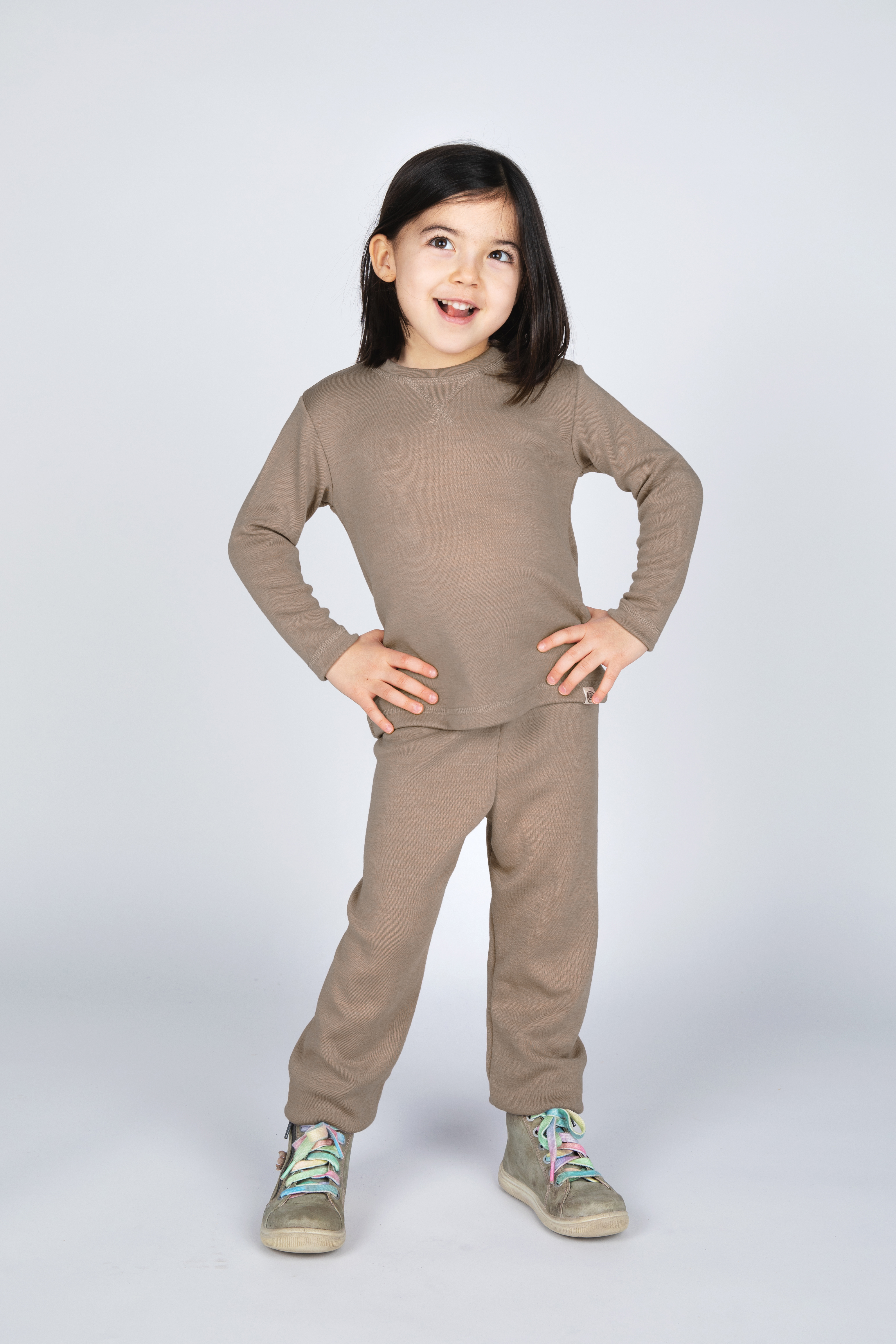 Jogginghose Kinder aus Merinowolle & Seide, GOTS