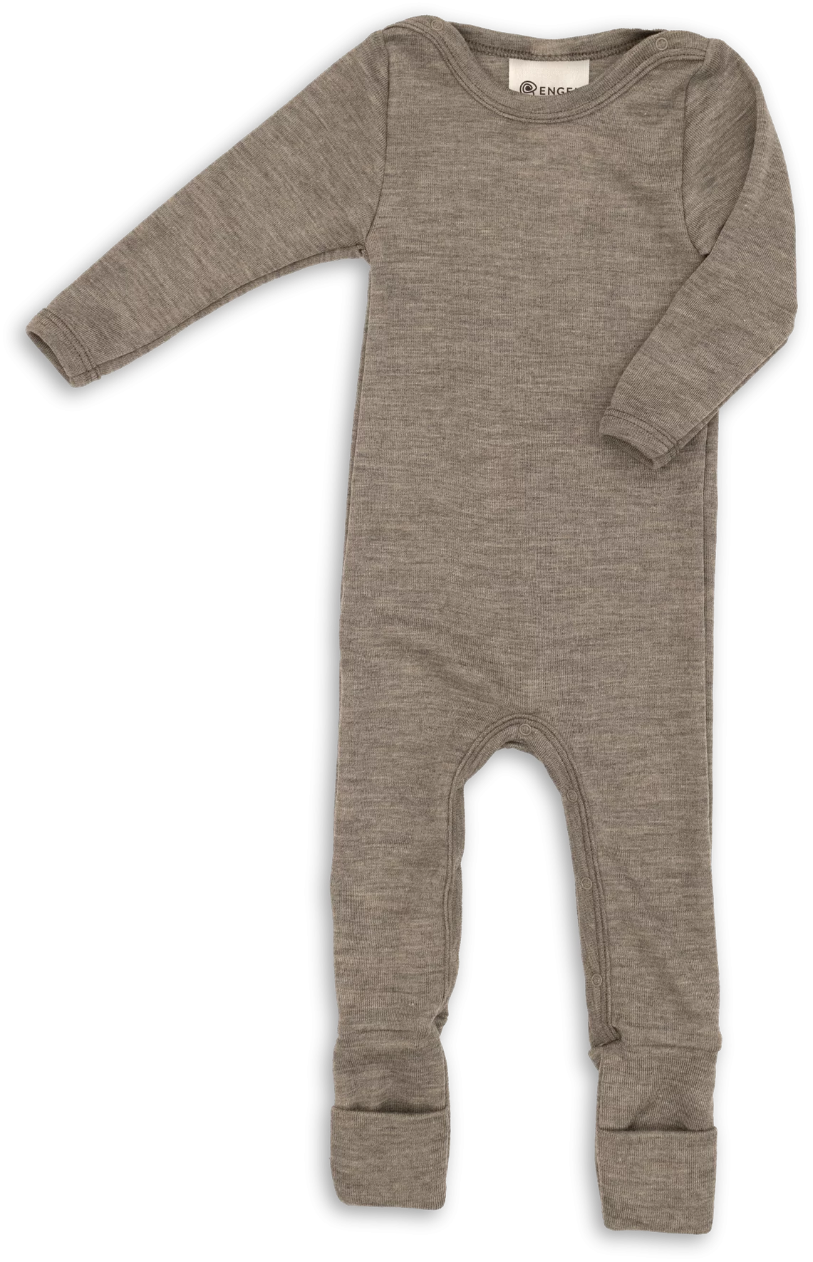 Baby merino wool & silk romper, GOTS