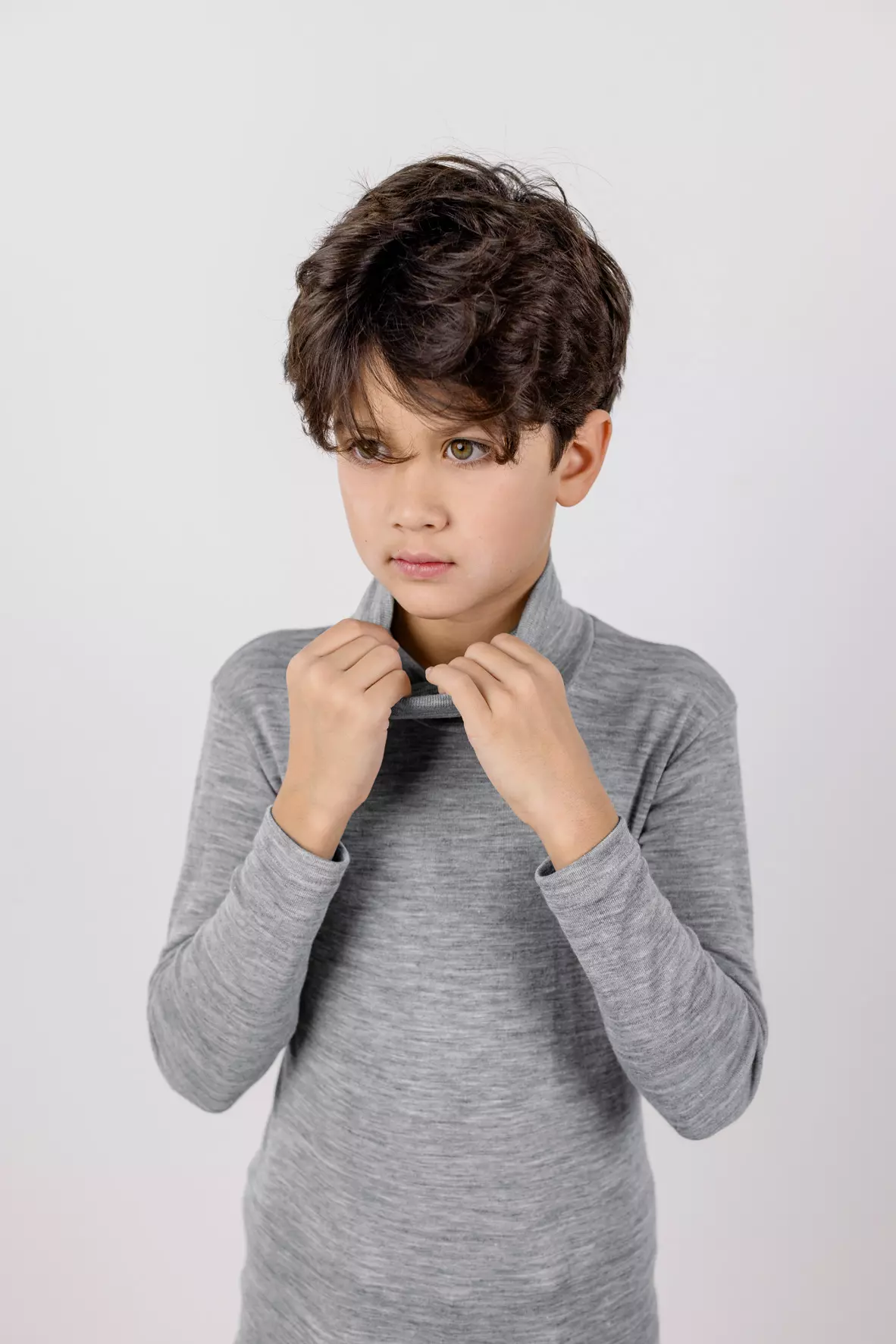 Rollkragen Pullover Kinder, GOTS