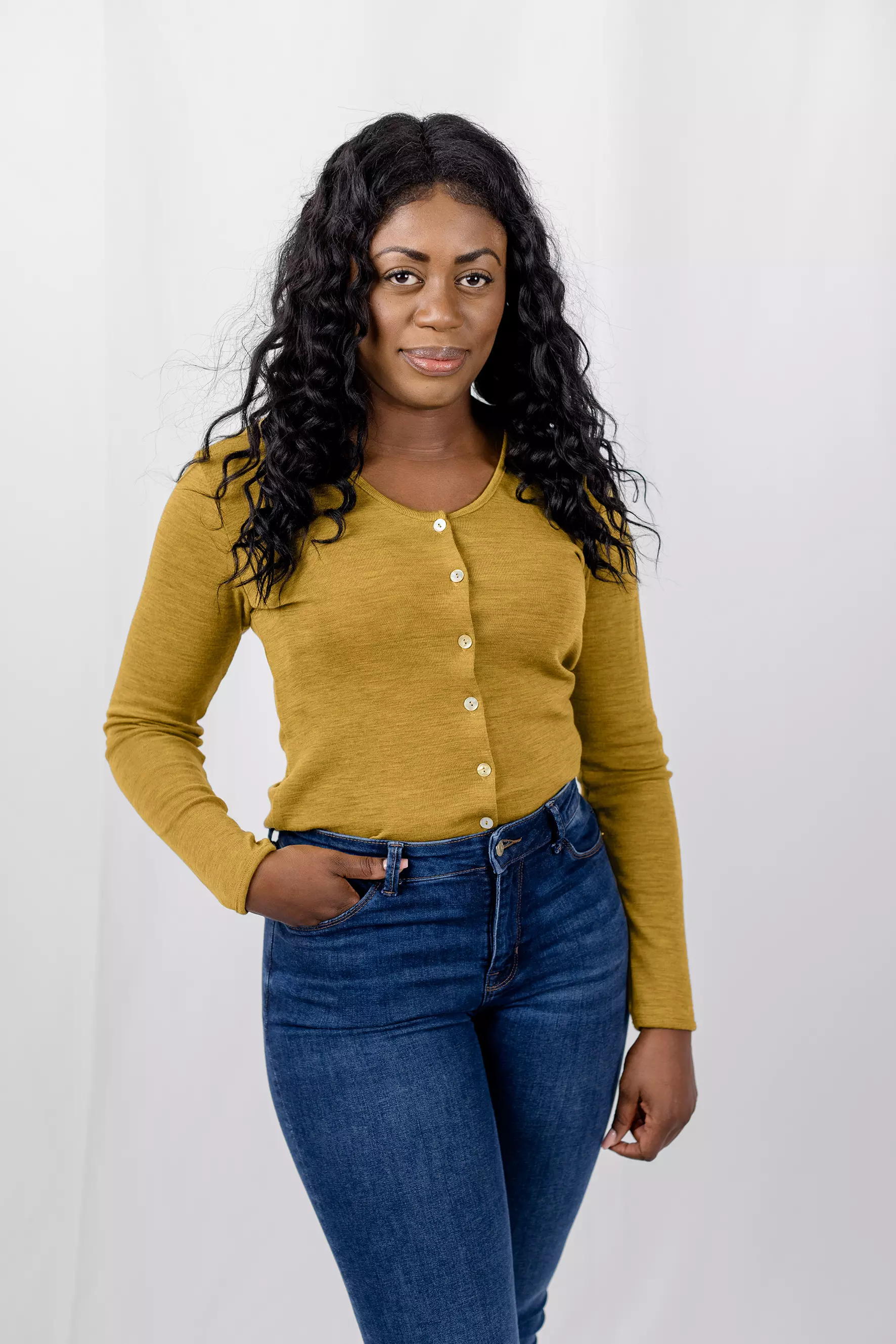 Women's merino wool cardigan, IVN BEST