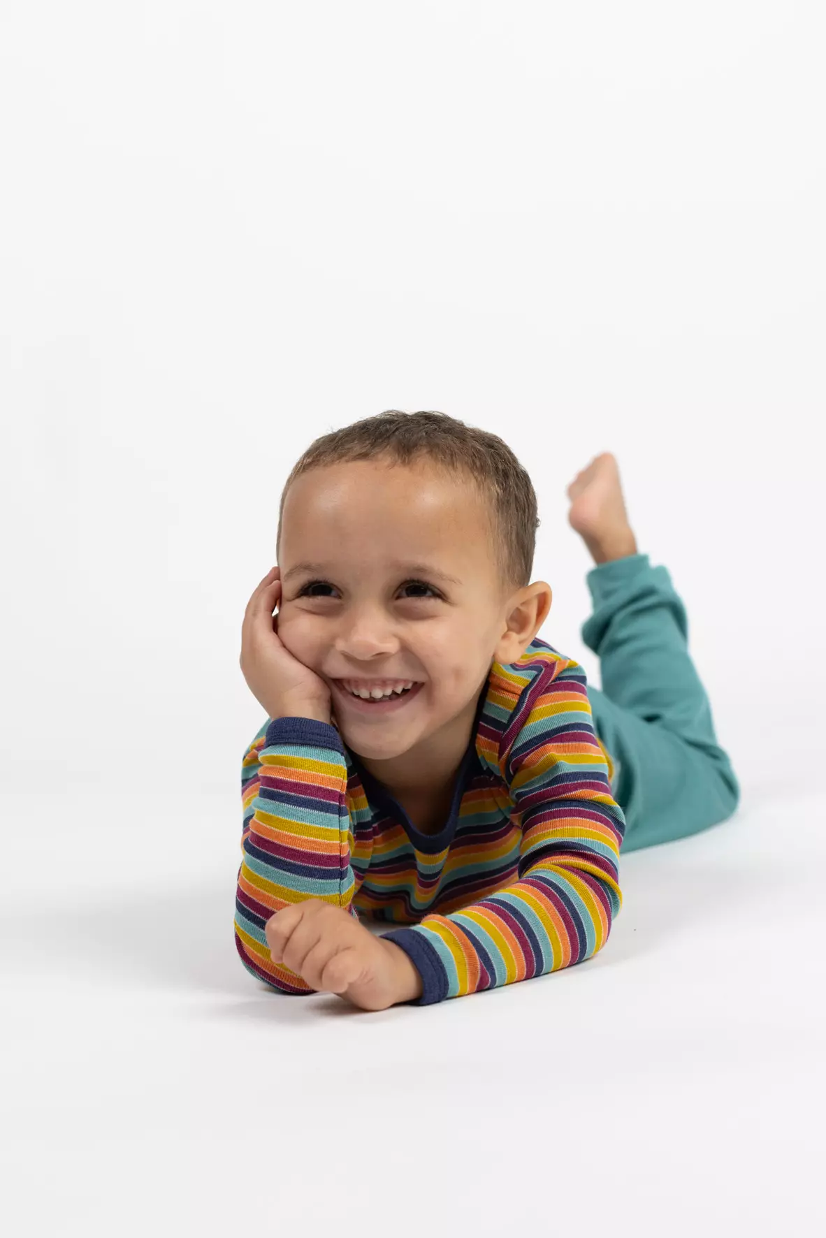 Kids merino wool & silk shirt, long-sleeved, GOTS