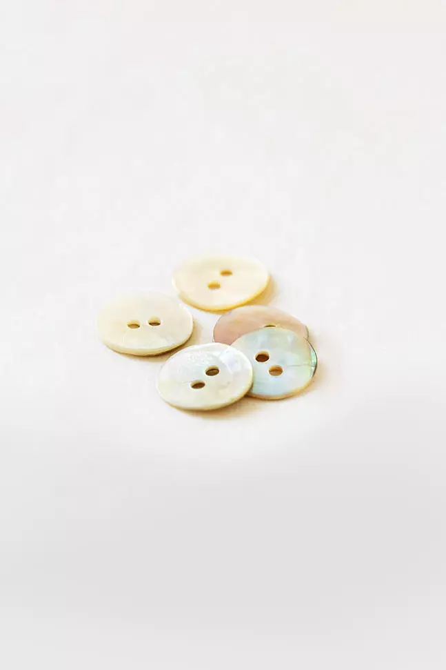 Perlmuttknopf, klein (5er Pack)