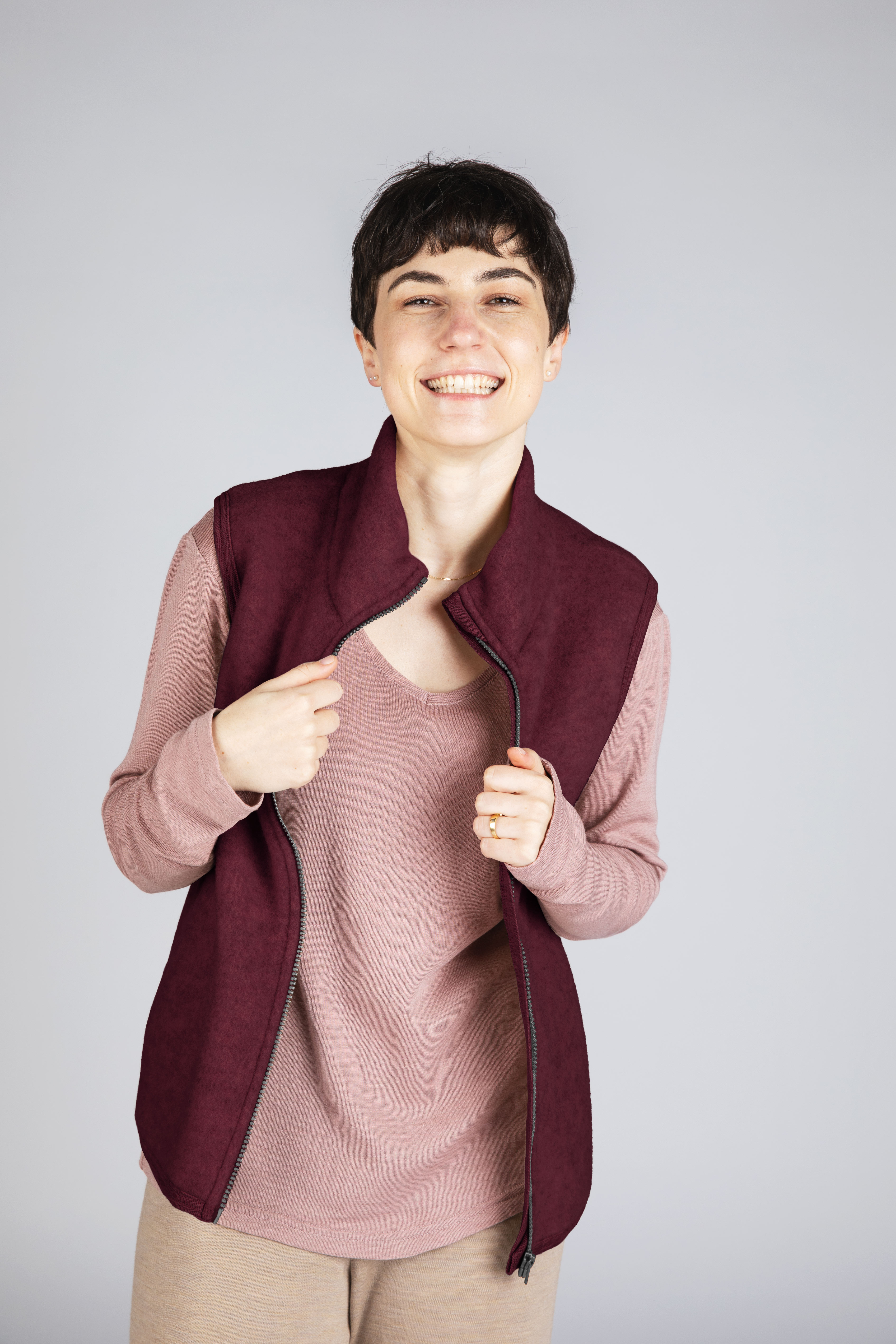 Weste Damen aus Wollfleece, IVN BEST