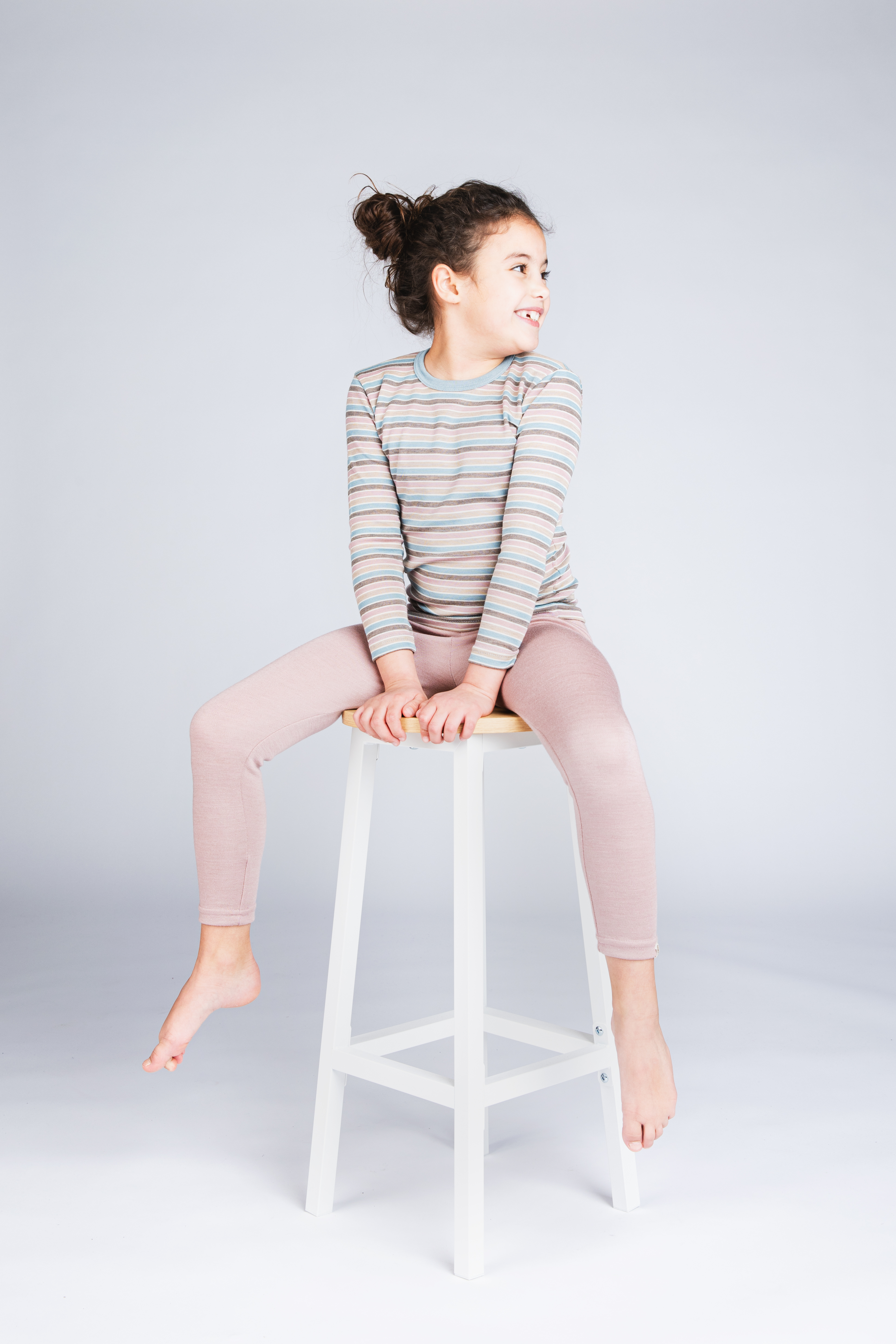 Kinder Leggings aus Merinowolle & Seide, GOTS