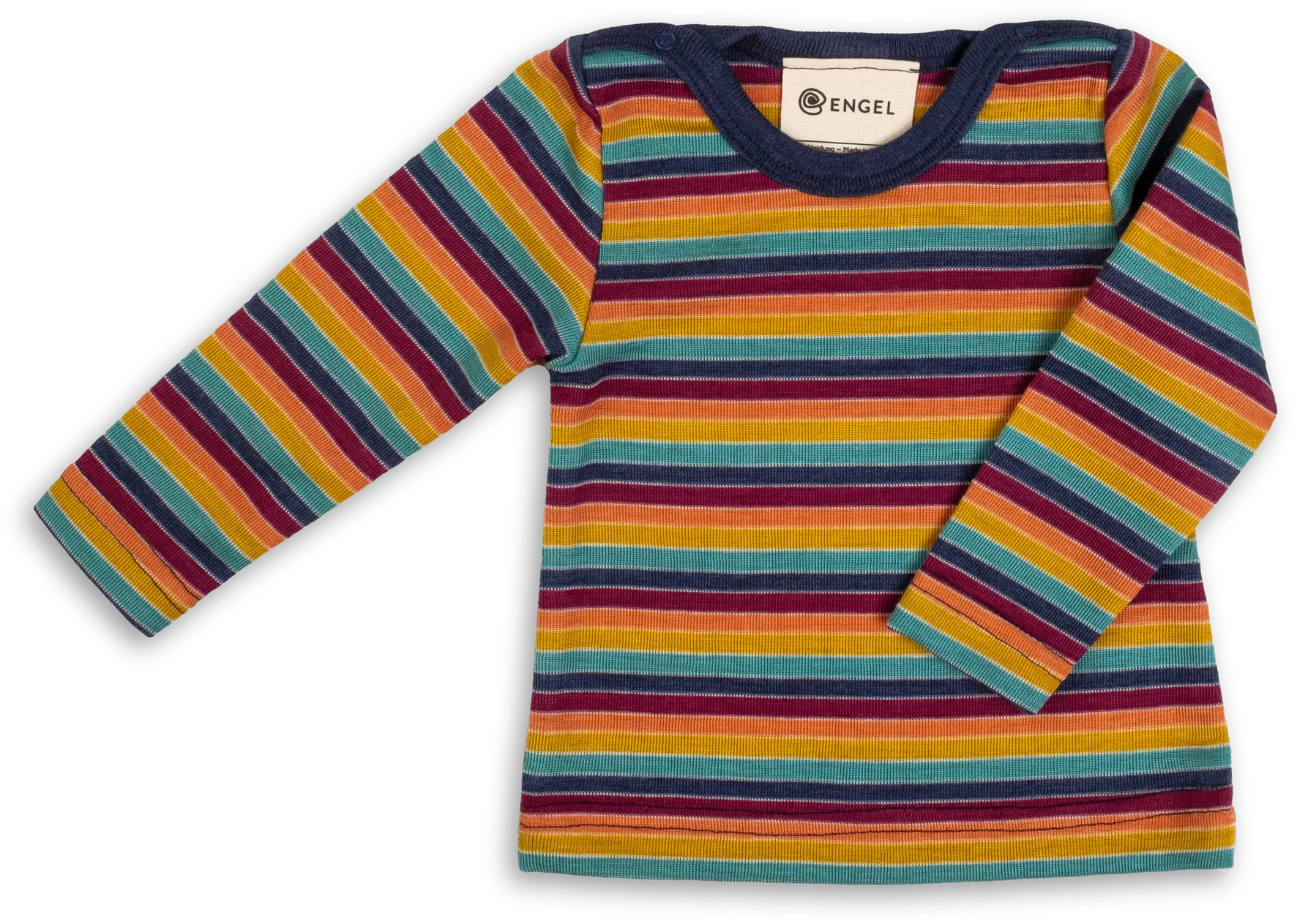 Baby Langarmshirt aus Merinowolle & Seide, GOTS